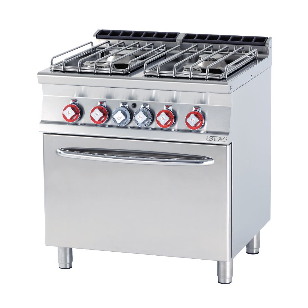 Κουζίνα αερίου 4 εστιών με φούρνο ηλεκτρικό στατικό CF4-78GPE