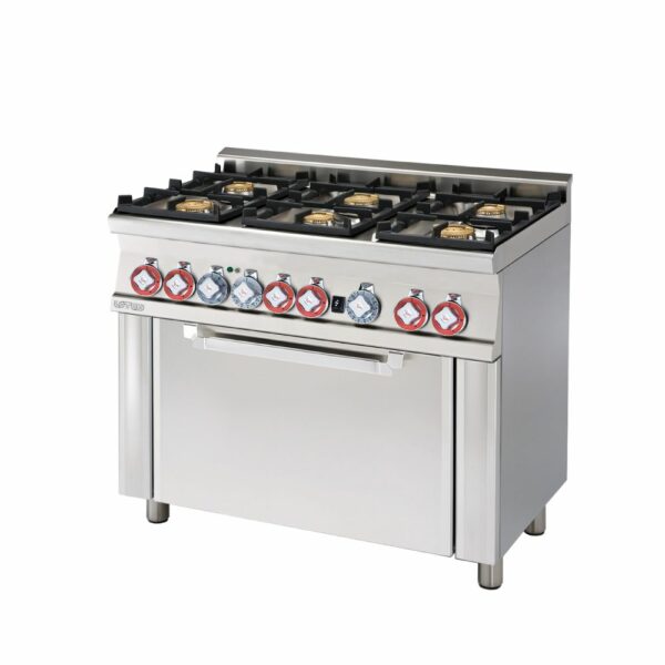 Κουζίνα αερίου 6 εστιών CF6-610G