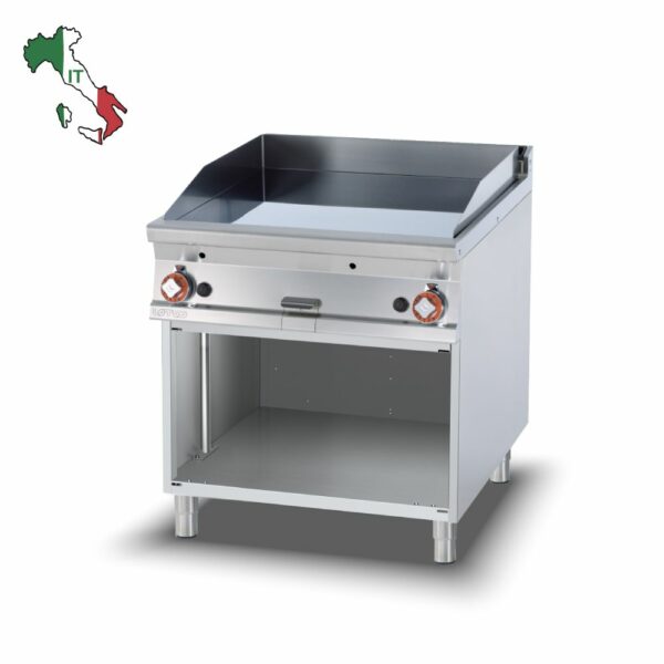 Πλατώ επιδαπέδιο αερίου διπλό λείο χρωμίου FTL-98GS