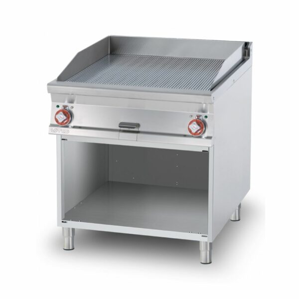 Πλατώ επιδαπέδιο ηλεκτρικό διπλό ραβδωτό χρωμίου FTR-98ETS