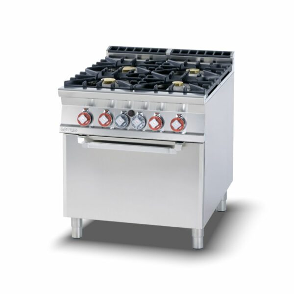 Κουζίνα αερίου 4 εστιών με φούρνο ηλεκτρικό κυκλοθερμικό CFV4-98GE