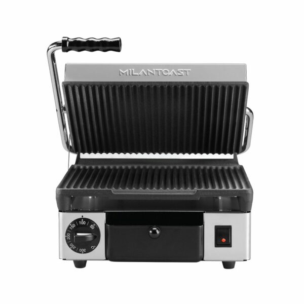 Τοστιέρα μονή ραβδωτή πάνω & κάτω 16000