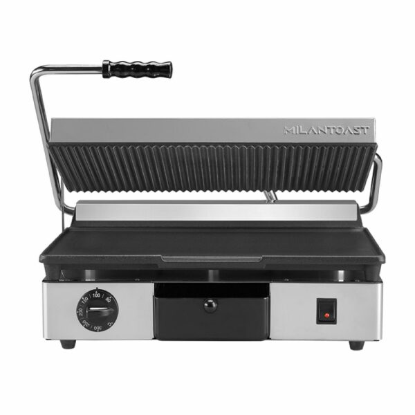 Τοστιέρα μεσαία ραβδωτή πάνω & λεία κάτω 16031