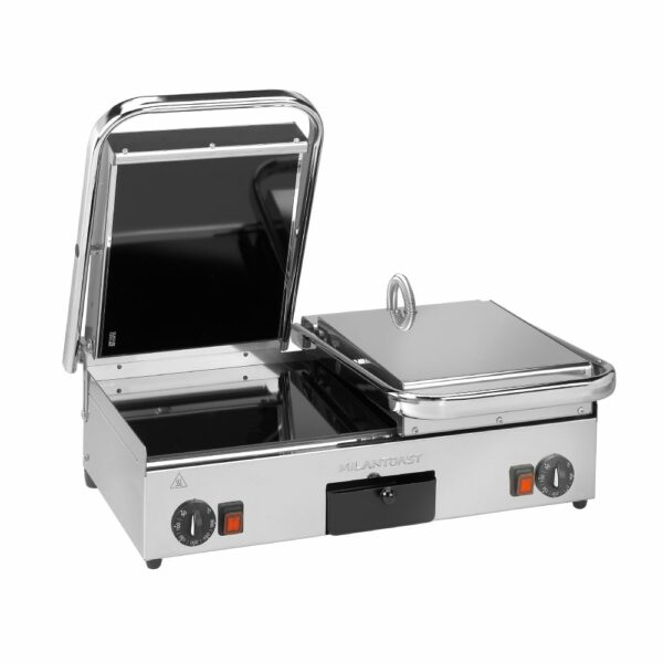 Τοστιέρα διπλή κεραμική λεία 17060