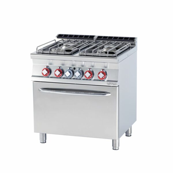 Κουζίνα αερίου 4 εστιών με φούρνο αερίου στατικό CF4-78GP